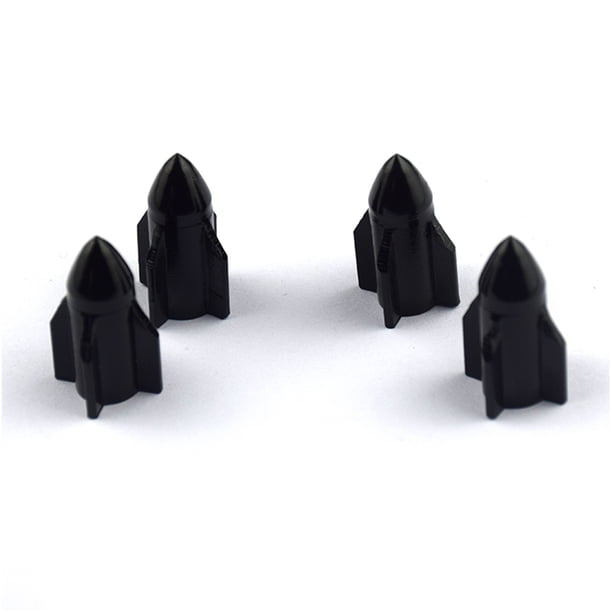 Scienceny 4 Uds tapas de vástago de válvula de neumático accesorios de cobertura profesional componentes modificados reemplazo de cubierta de aire de Herramientas y ferretería Negro Scienceny TO008942-04