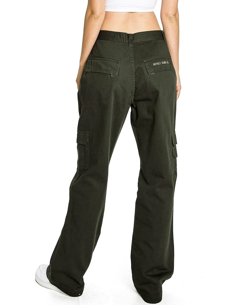 Revolt PLUS SIZE Women's Juniors Baggy Straight Leg