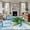blue, variant on 6'x9' Area Rugs, Coastal Beach Indoor Outdoor Area Rug for Living Room Bedroom, Green Tropical Palm Vintage Blue Wood Grain Washable Bathroom Rugs Kitchen Floor Carpet Mats Home Decor Aesthetic