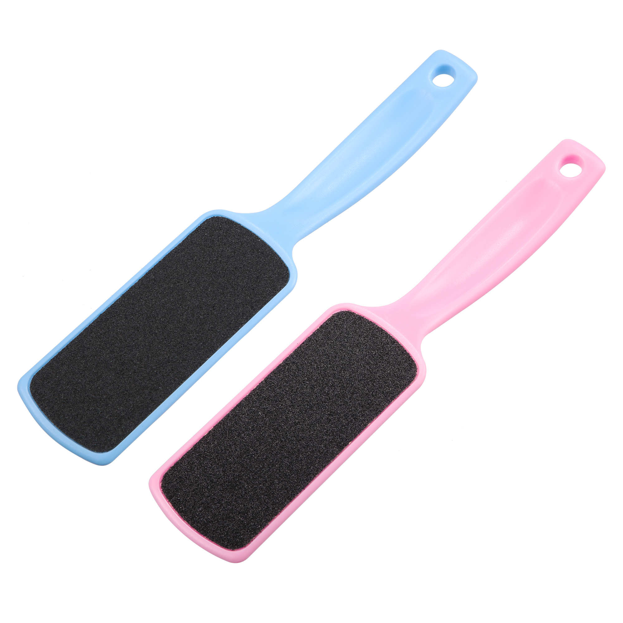 Unique Bargains 4 Pcs Coarse and Fine Dual Sided Foot File Removes Dead Skin Pedicure Blue Pink