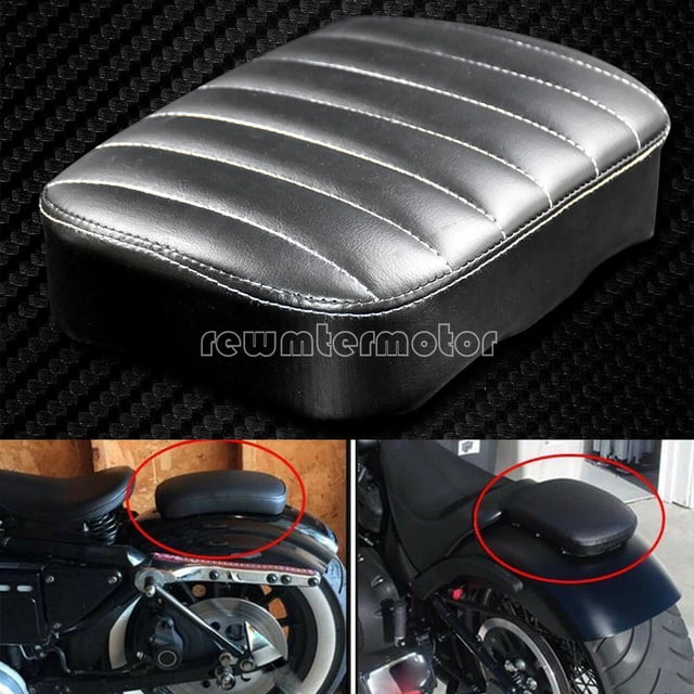 Universal Stripe Rear Passenger for SEAT Pad 8 Suction Caps Fit For Harley Chopper