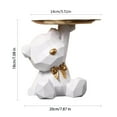 thumbnail image 3 of Qonioi Decorative Bear Shape Tray, Multifunctional Home Decor with Storage Compartment, Tabletop Organizer, Ornamental Tray, 3 of 5