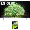 LG OLED48A1PUA 48 Inch OLED TV (2021 Model) Bundle with Premium 4 Year Extended Protection Plan