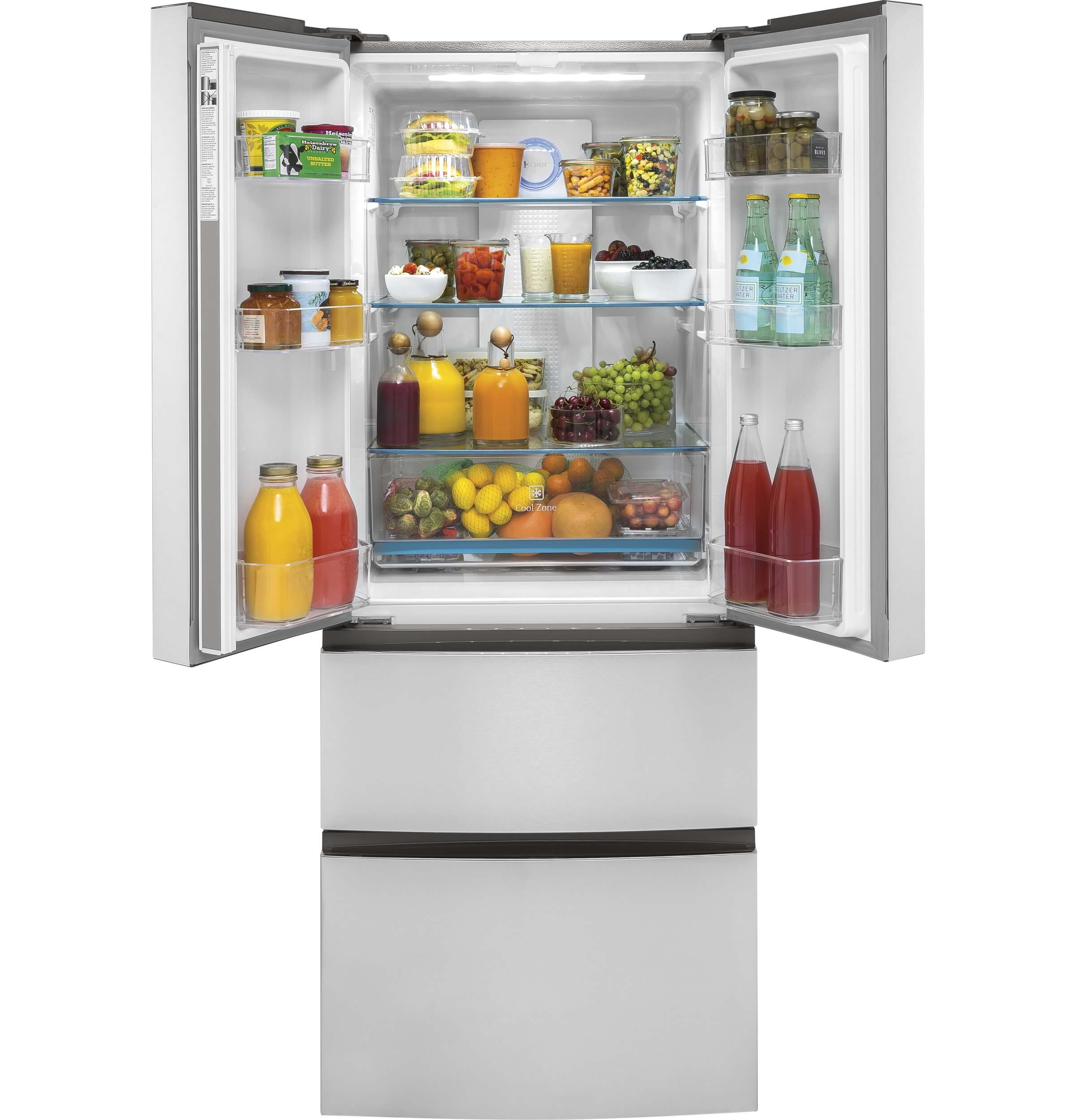 Haier HRF15N3AGS 15 Cu. Feet. Stainless French Door Refrigerator - image 2 of 7