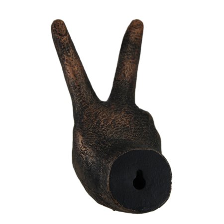 Antique Bronze Finish Peace Sign Hand Wall Hanging Walmart Canada