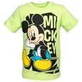 thumbnail image 3 of Disney Mickey Mouse Little Boys T-Shirt and Mesh Shorts Outfit Set Toddler to Little Kid, 3 of 5