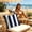Navy, variant on Outdoor Waterproof Throw Pillow Covers Decorative Striped Cushion Cases Modern Farmhouse Sunbrella Cushion Covers for Patio Furniture Couch Balcony Garden Bench,18x18 inch