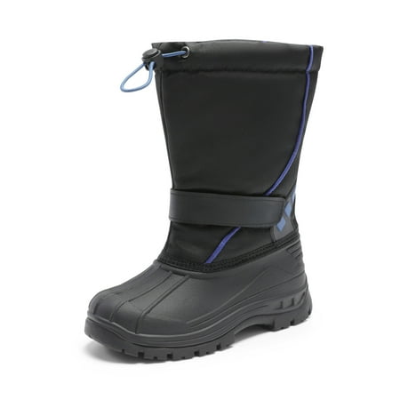 

DREAM PAIRS Kids Boys Girls Waterproof Mid Calf Snow Boots Outdoor Insulated Winter Warm Duck Boots Black/Navy Size 5