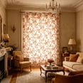 thumbnail image 6 of Vintage Botanical Shower Curtain, French Country Floral Toile Bathroom Decor, Waterproof Fabric, 35x41 inch(Orange), 6 of 6