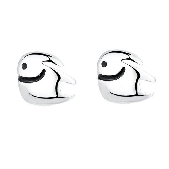 Amy and Annette Sterling Silver Elephant Stud Earrings