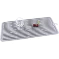 thumbnail image 3 of Alfombrilla de silicona para secar platos, resistente al calor, antideslizante, para la zona del fregadero de la cocina, almohadilla de drenaje con un diseño elegante y compacto, fácil de limpiar,, 3 of 4