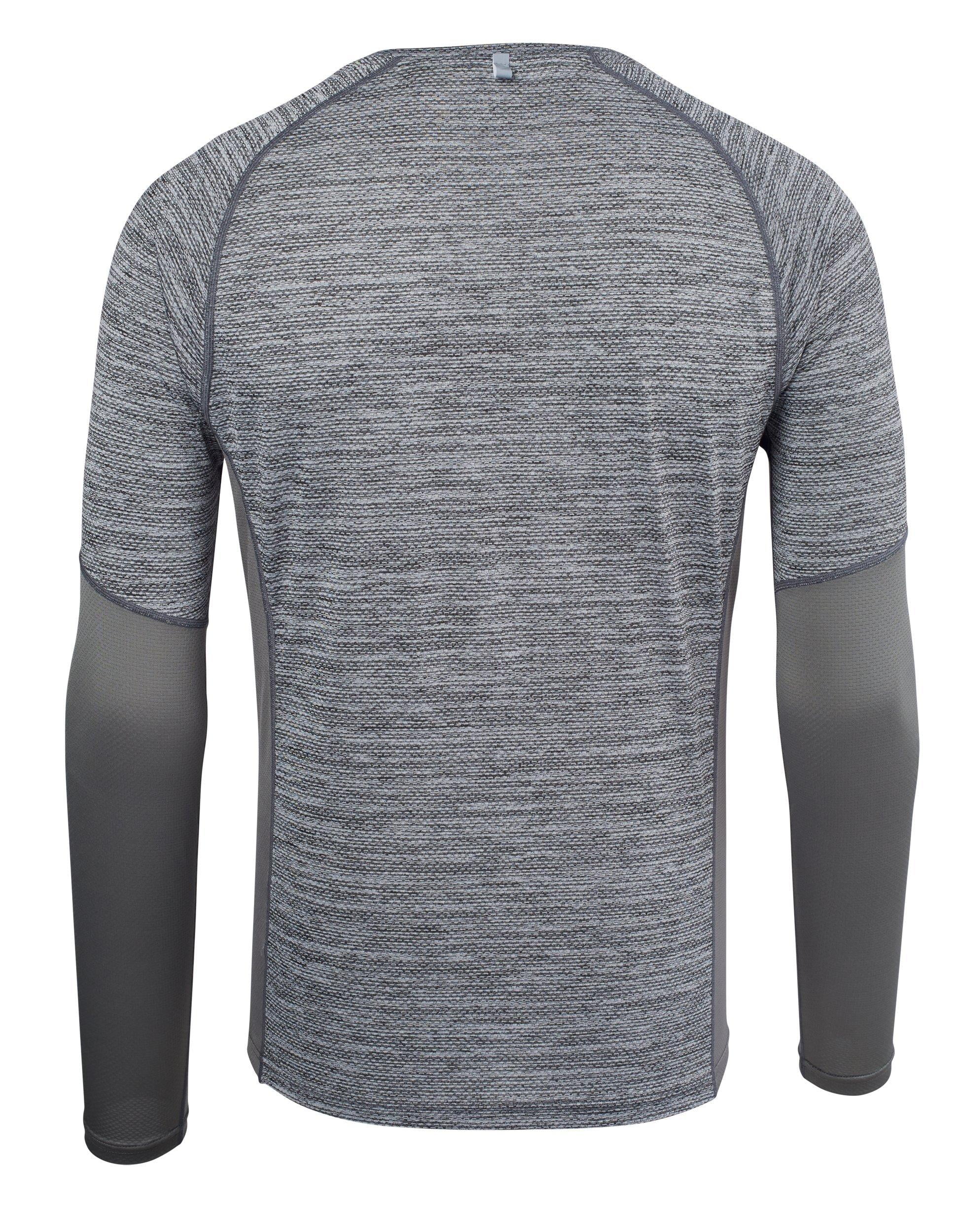 Mizuno Men's Alpha Long Sleeve Running Shirt, Size Large, Black-Lunar (9097) Walmart.com