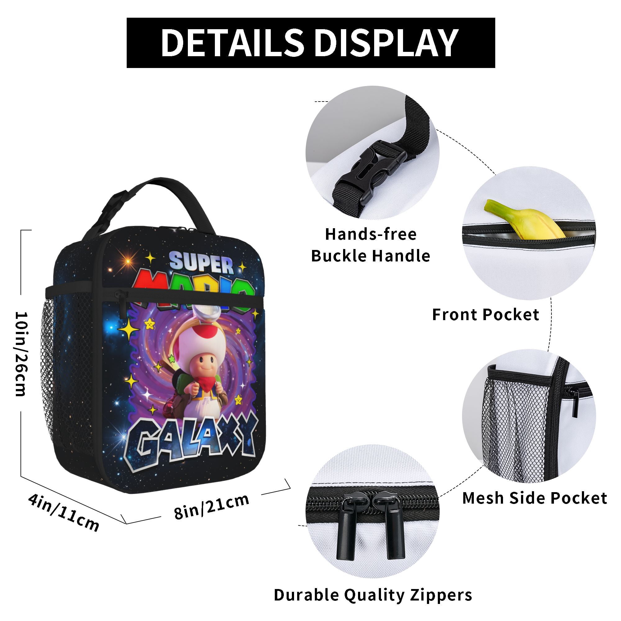 Galaxy Movie Lunch Bag Tote Bag Portable Insulated Lunch Box For Beach Camping Travel Work School Office