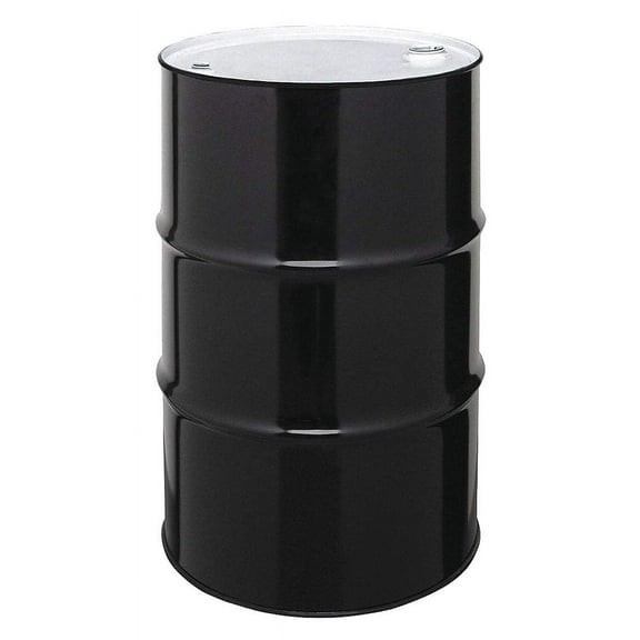 55 gal Black Steel Closed Head Transport Drum-Each