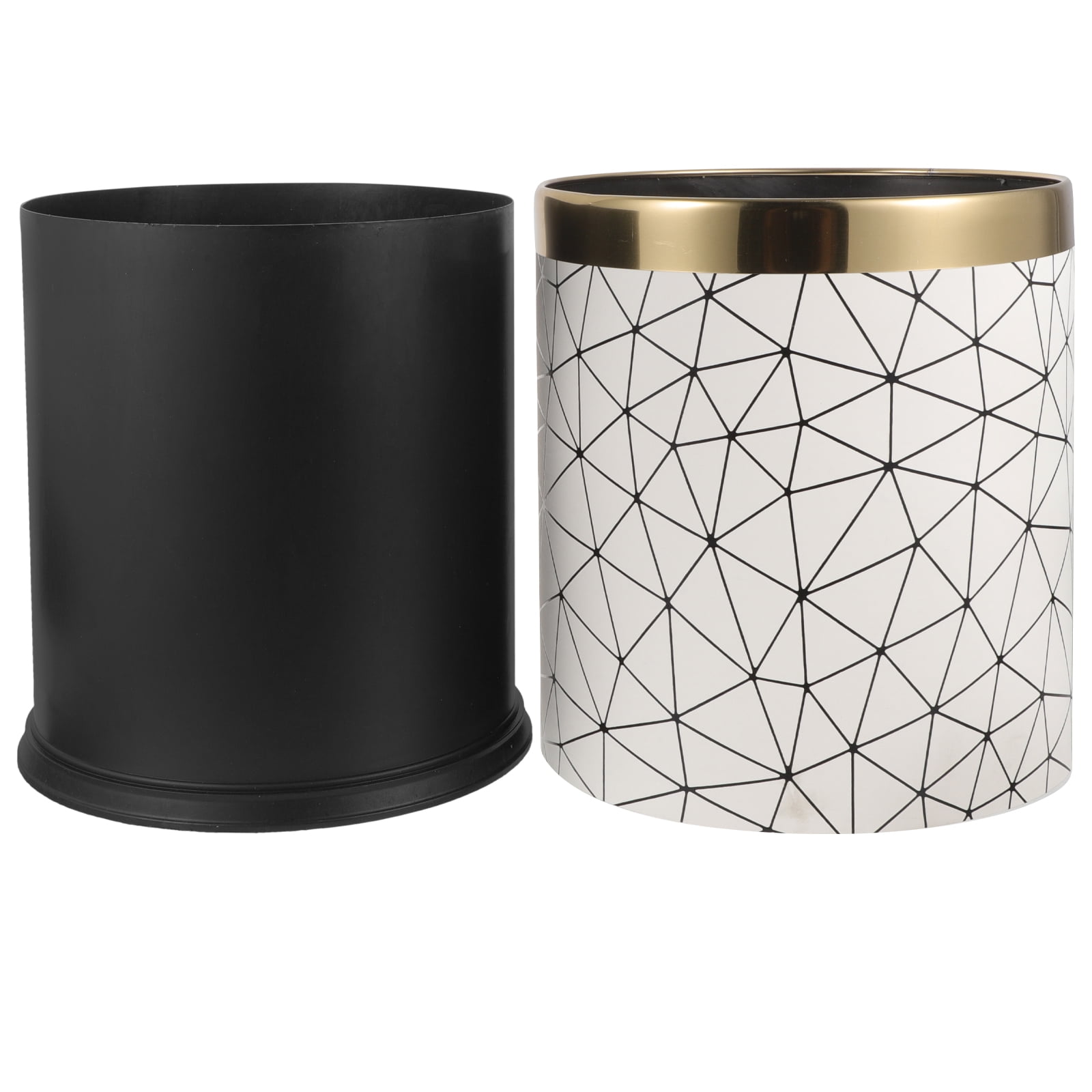 unbranded  Garbage Can Recycle Trash with Lid Waste Basket Cans Bin Bins Office