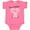 Hot Pink, variant on Inktastic Aditi 1st Birthday Elephant Pink Cute Boys or Girls Baby Bodysuit