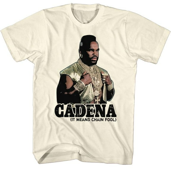 Mr. T Cadena Natural Adult T-Shirt 4Xl