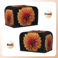 thumbnail image 3 of Yiaed Orange Dalia Print Two Slice Bread Machine Cover, Universal Size Kitchen Appliance Cover for Bread Machine,Bread Machine Cover, 3 of 7