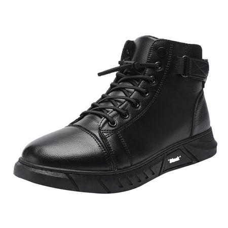 KELINFONG High Top Walking Shoes for Men Fashion Mens Sneakers Athletic Running Casual Shoes