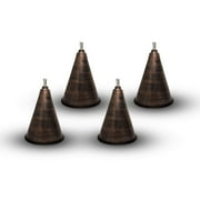 Legends International Small Hawaiian Cone Tabletop Torch Brushed Bronze - 4 Pack