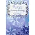 thumbnail image 2 of Notes de Remerciement Flocons de Neige Bleus - Salutations de Designer 8 Notes de Remerciement de Noël, 2 of 4