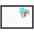 thumbnail image 2 of PinPix 22x15 Custom Cork Bulletin Board Peaks Modern Pattern White Grey Poster Board Has a Fabric Style Canvas Finish, Framed in Peaks Modern Pattern White Grey, by ArtToFrames (PinPix-1795), 2 of 6