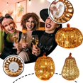 thumbnail image 2 of Pumpkin Lantern with Glass Material, Battery Powered, ON/OFF/TIMER Modes, for Home Decor, Creative Design, Easy Use & Portable, 2 of 8