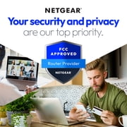 NETGEAR Nighthawk WiFi 6 Router (RAX41) – Security Features, AX3600 3.45 Gbps Wireless Speed –Dual-Band Gigabit Internet Router - Covers up to 2,250 sq. ft., 25 devices