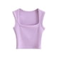 thumbnail image 3 of Chaleco Camiseta sin mangas sexy para mujer, camisetas elásticas, camiseta sin mangas básica (púrpura S) Kuymtek Púrpura T S para Mujer, 3 of 9