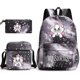 thumbnail image 1 of 3pcs Disney The Aristocats Marie Cat Backpacks Schoolbags Pencil Case Shoulder Bags Backpack Boys Girls School Bags Sets, 1 of 4