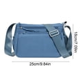 thumbnail image 2 of Blue Female Shoulder Bag Crossbody Fashionable Versatile Multi Compartment Lightweight Commuting Oxford Cloth, 2 of 7
