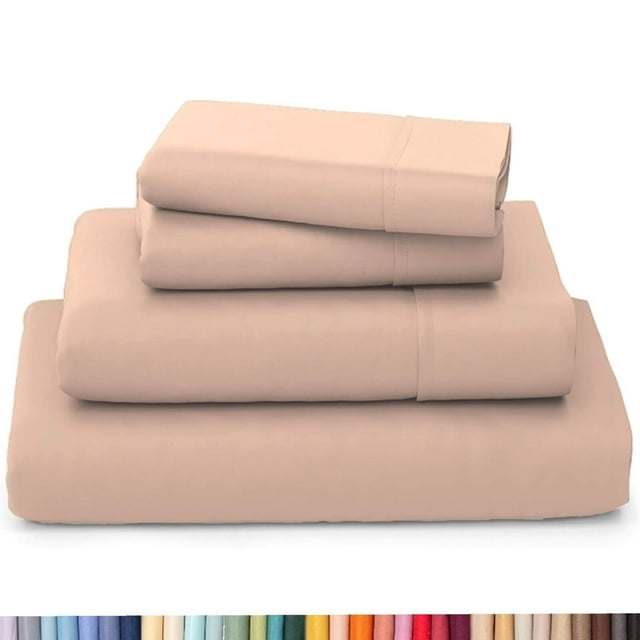 HAOAN Ultra Soft Wrinkle Resistant Bamboo Sheet Set - 4 Piece Set - 2200 Series