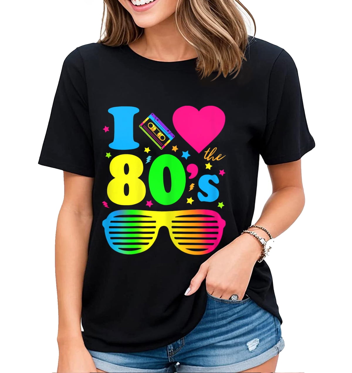 I Love The 80s Tee Shirt for Women and Men Party Funny T-Shirt 