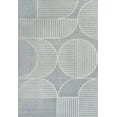 thumbnail image 3 of JONATHAN Y SCANDINAVIAN 4 x 6 Area Rug, Nordby Geometric Arch Striped - Light Blue/Cream, SCN104F-4, 3 of 10