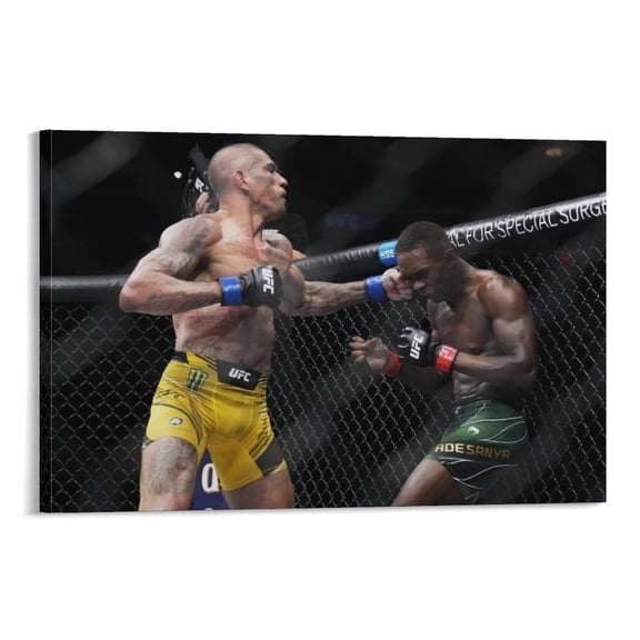 Alex Pereira Battle Poster Painting On Canvas Wall Art Poster Scroll Picture Print Living Room Walls Decor Home Posters 12x18inch(30x45cm)