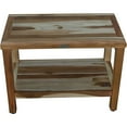thumbnail image 3 of Rectangular Teak Shower Bench with Shelf in Natural Finish, 3 of 3