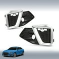 thumbnail image 2 of 2Pcs Fog Light Cover Fog Lamp Grilles Silver&Black Fit For Audi A4/S4 2020-2023, 2 of 10