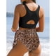 thumbnail image 4 of Conjunto de bikini para mujer, cintura alta, estampado floral, traje de baño de dos piezas con lazo lateral, 4 of 5