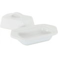 thumbnail image 3 of Ceramic Mini Butter Dish, Set of 4, 5 inch, White, 3 of 7