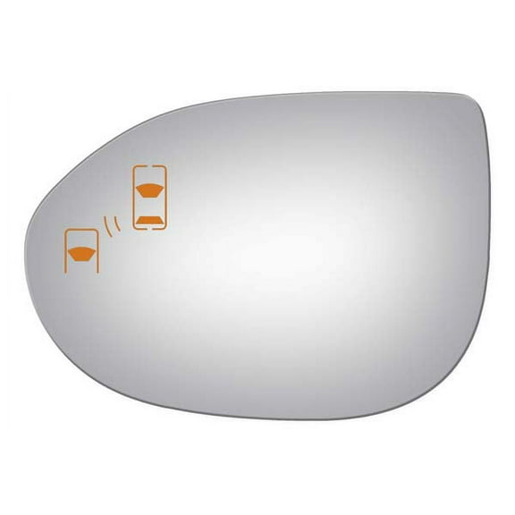 Burco Side View Mirror Replacement Glass - Clear Glass - 4253B