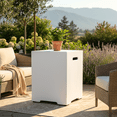 thumbnail image 5 of 16" Propane Tank Cover Hideaway Table for Fire Pits White 20 LB, 5 of 6