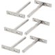 thumbnail image 1 of 6 Pcs Hidden T Shape Floating Shelf Brackets Furniture Shelf Brackets (silver)(yu-1), 1 of 5