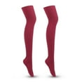 thumbnail image 2 of Cheers.US 1Pair Thigh High Socks Over The Knee Socks for Women Boot Sock Winter Leg Warmer High Stocking Long Knit, 2 of 4