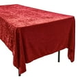 thumbnail image 3 of AK TRADING CO. Lush Panne Velvet Tablecloth - 60 x 102 Inch Rectangular Table Cover  Great for Buffet Table, Parties, Holiday Dinner, Wedding & Baby Shower - Red, 3 of 8