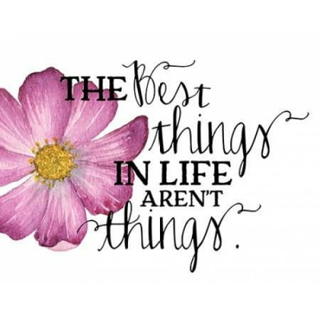 The Best Things in Life Stretched Canvas - Amy Cummings (11 x