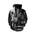 thumbnail image 5 of Sudadera con capucha unisex de estilo hip hop de estilo informal, estilo retro medieval, con estampado 3D de calavera y oración para hombre, 5 of 5