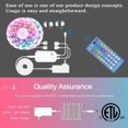 thumbnail image 4 of LED Lights Strip for Bedroom- Ultra-Long Music LED Strip Lights 50FT for Room Decor, Bedroom Decor, Children's Room, 4 of 8