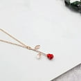 thumbnail image 5 of NAMZI Rose Pendant Necklace, Mothers Day Christmas Birthday Gift Jewelry for Her (Rose Gold), 5 of 5