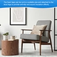 thumbnail image 6 of 2 Inch x 16.4 Ft Weather Stripping Door Seal Strip, 2 Roll 3mm Thick EVA Self Adhesive Foam Seal Tape for Door Window Insulation, Black, 6 of 6