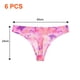 thumbnail image 2 of Tanga de cintura media para mujer, ropa interior sexy de una pieza, transpirable, con estampado sin dejar rastro, 6 unidades, 2 of 5